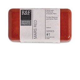 R&F Encaustic Paint Block - Mars Red, 40 ml block