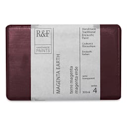R&F Encaustic Paint Block - Magenta Earth, 333 ml, Block