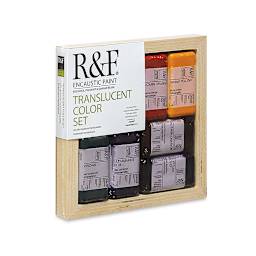 R&F Encaustic Paints - Translucent Colors, 40 ml, Set of 6 block