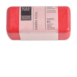 R&F Encaustic Paint Block - Warm Rose, 104 ml block