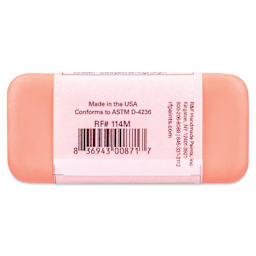 R&F Encaustic Paint Block - Cadmium Coral, 104 ml block back