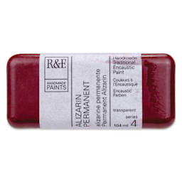 R&F Encaustic Paint Block - Alizarin Permanent, 104 ml block