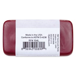R&F Encaustic Paint Block - Alizarin Permanent, 40 ml block back