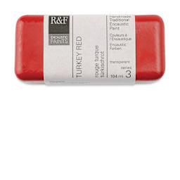 R&F Encaustic Paint Block - Turkey Red, 104 ml block