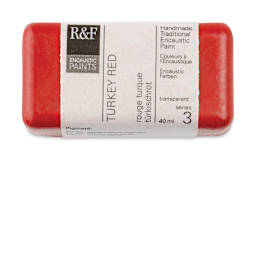 R&F Encaustic Paint Block - Turkey Red, 40 ml block