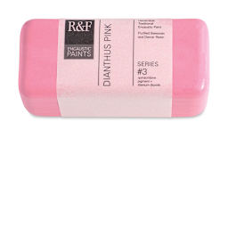 R&F Encaustic Paint Block - Dianthus Pink, 104 ml block