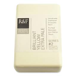 R&F Encaustic Paint Block - Brilliant Yellow Extra Pale, 333 ml block
