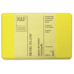 R&F Encaustic Paint Block - Nickel Yellow, 333 ml, Block