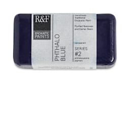 R&F Encaustic Paint Block - Phthalo Blue, 40 ml block