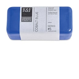 R&F Encaustic Paint Block - Cobalt Blue, 104 ml block