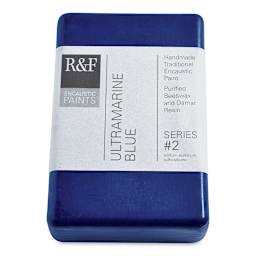 R&F Encaustic Paint Block - Ultramarine Blue, 333 ml block