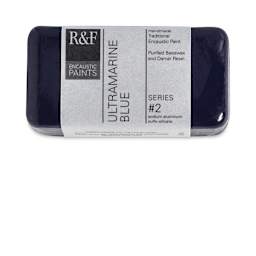 R&F Encaustic Paint Block - Ultramarine Blue, 40 ml block