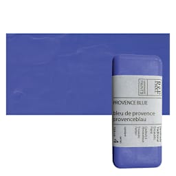 R&F Encaustic Paint Block - Provence Blue, 104 ml, Block and swatch