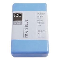 R&F Encaustic Paint Block - King's Blue, 333 ml block