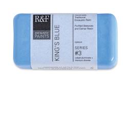 R&F Encaustic Paint Block - King's Blue, 40 ml block
