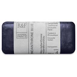 R&F Encaustic Paint Block - Indanthrone Blue, 104 ml, Block