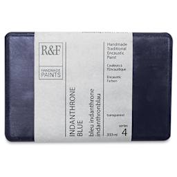 R&F Encaustic Paint Block - Indanthrone Blue, 333 ml, Block
