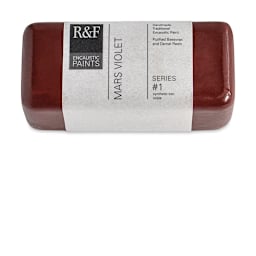R&F Encaustic Paint Block - Mars Violet, 104 ml block