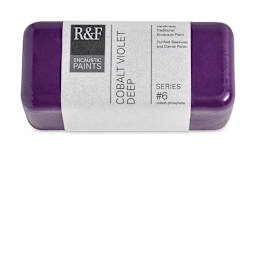 R&F Encaustic Paint Block - Cobalt Violet Deep, 104 ml block