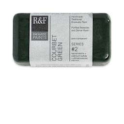 R&F Encaustic Paint Block - Courbet Green, 40 ml block
