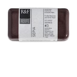 R&F Encaustic Paint Block - Sepia, 40 ml block