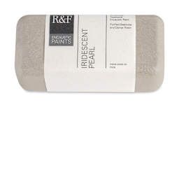 R&F Encaustic Paint Block - Iridescent Pearl, 104 ml block