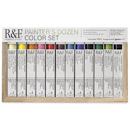 R&F Pigment Sticks - Painter's Dozen, Set of 12 Colors front of package