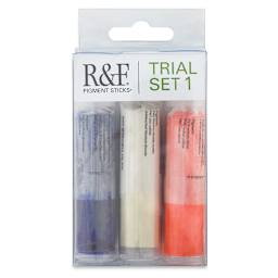 R&F Pigment Sticks - Trial Set 1 front of packaging
