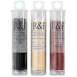 R&F Pigment Sticks - Half Sticks, Set of 3, 19 ml sticks