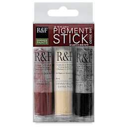 R & F Pigment Sticks-Set of 3 Assorted front of Package
