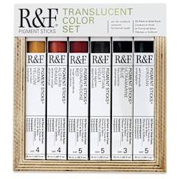 R&F Pigment Sticks - Translucent Colors, Set of 6