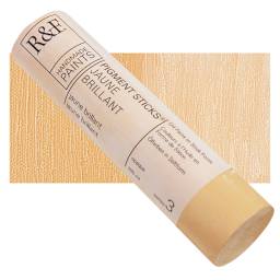 R&F Pigment Stick - Jaune Brilliant, 100 ml stick and swatch
