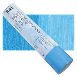 R&F Pigment Stick - Azure Blue, 188 ml stick and swatch