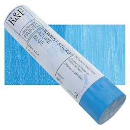 R&F Pigment Stick - Azure Blue, 100 ml stick and swatch