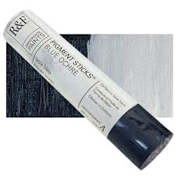 R&F Pigment Stick - Blue Ochre, 188 ml stick and swatch