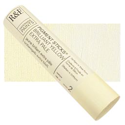 R&F Pigment Stick - Brilliant Yellow Extra Pale, 188 ml stick and swatch