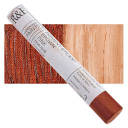 R&F Pigment Stick - Brown Pink, 38 ml stick and swatch