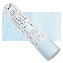 R&F Pigment Stick - Cerulean Extra Pale, 188 ml stick and swatch