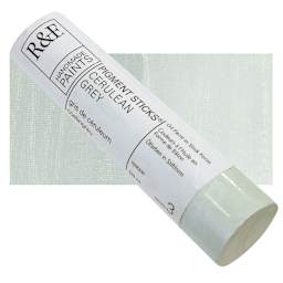 R&F Pigment Stick - Cerulean Grey, 100 ml stick and swatch