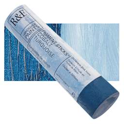R&F Pigment Stick - Cobalt Turquoise, 100 ml and swatch