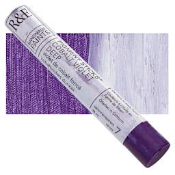 R&F Pigment Stick - Cobalt Violet Deep, 38 ml stick and swatch