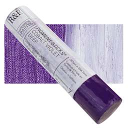 R&F Pigment Stick - Cobalt Violet Deep, 188 ml stick and swatch