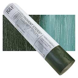 R&F Pigment Stick - Courbet Green, 188 ml stick and swatch