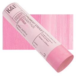 R&F Pigment Stick - Dianthus Pink, 100 ml stick and swatch
