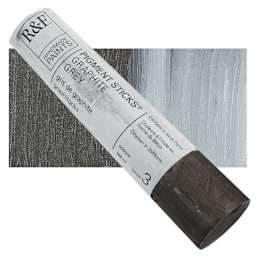 R&F Pigment Stick - Graphite, 188 ml stick and swatch