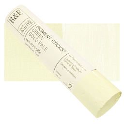 R&F Pigment Stick - Green Gold Pale, 188 ml stick and swatch