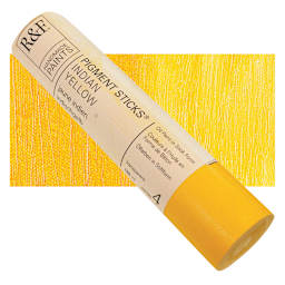 R&F Pigment Stick - Indian Yellow, 188 ml stick and swatch