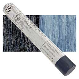 R&F Pigment Stick - Indigo, 38 ml Stick and swatch