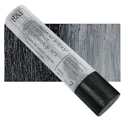 R&F Pigment Stick - Intense Carbon Black, 188 ml stick and swatch