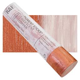 R&F Pigment Stick - Iridescent Copper, 188 ml stick and swatch